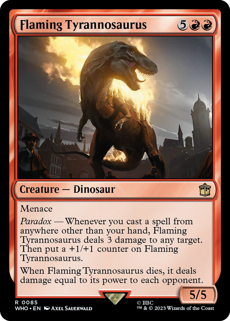 Flaming Tyrannosaurus [Doctor Who] [Foil]