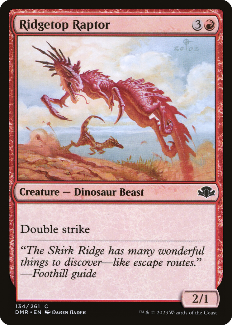 Ridgetop Raptor [Dominaria Remastered] [Foil]