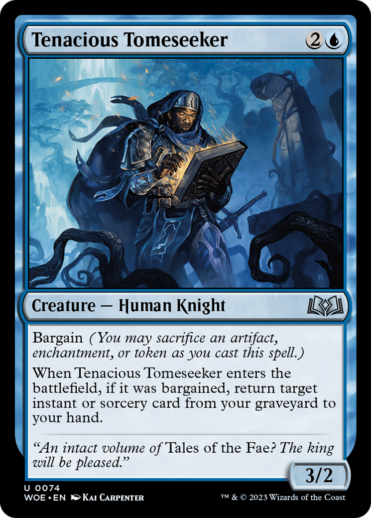 Tenacious Tomeseeker [Wilds of Eldraine] [Foil]