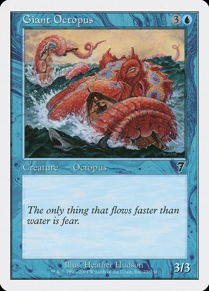 Giant Octopus [Seventh Edition] [Foil]