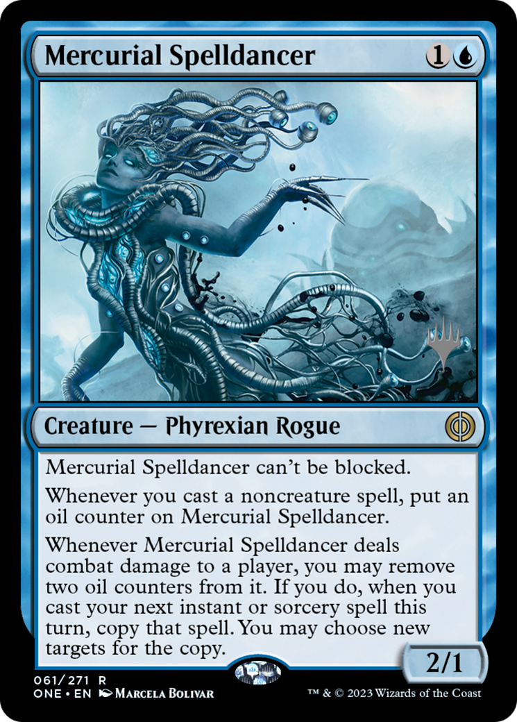 Mercurial Spelldancer (Promo Pack) [Phyrexia: All Will Be One Promos] [Foil]