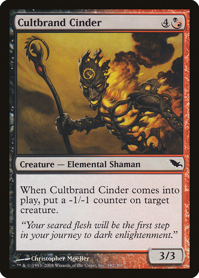 Cultbrand Cinder [Shadowmoor] [Foil]
