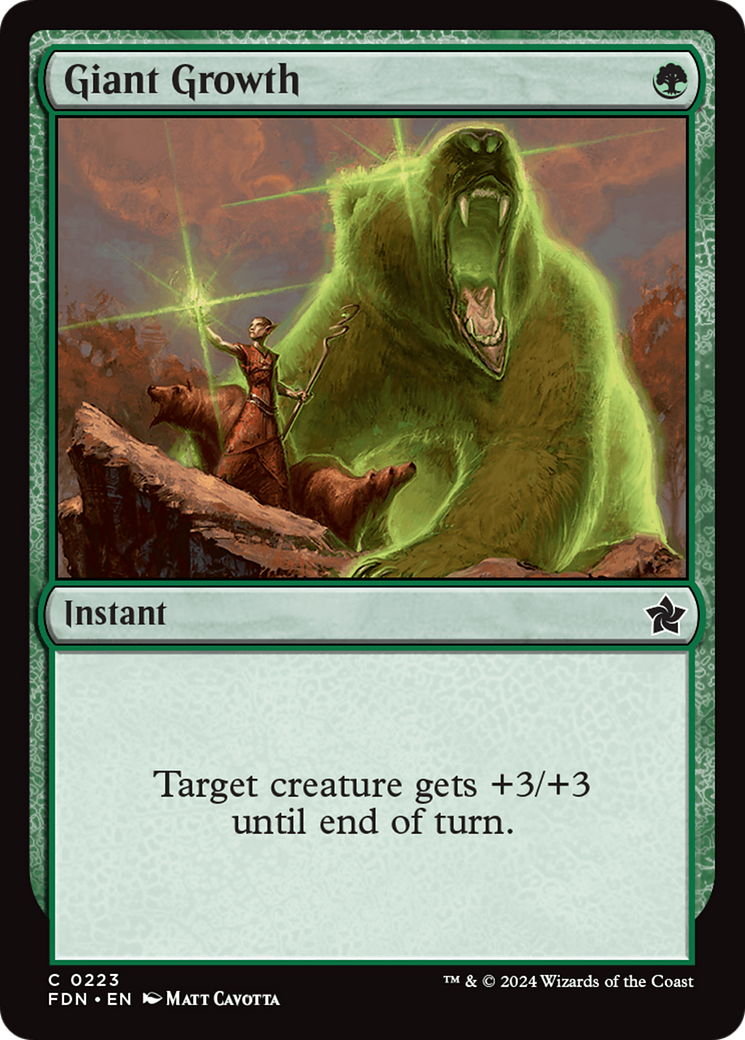 Giant Growth [Foundations] [Foil]