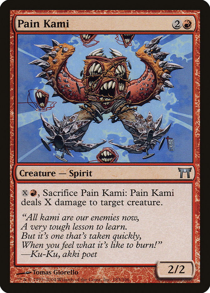 Pain Kami [Champions of Kamigawa] [Foil]