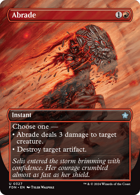 Abrade (Borderless) [Foundations] [Foil]