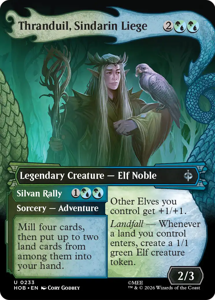 Thranduil, Sindarin Liege (Showcase) [The Hobbit] [Foil]