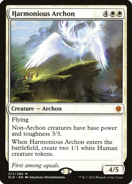 Harmonious Archon (Promo Pack) [Throne of Eldraine Promos] [Foil]