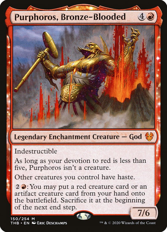 Purphoros, Bronze-Blooded [Theros Beyond Death] [Foil]