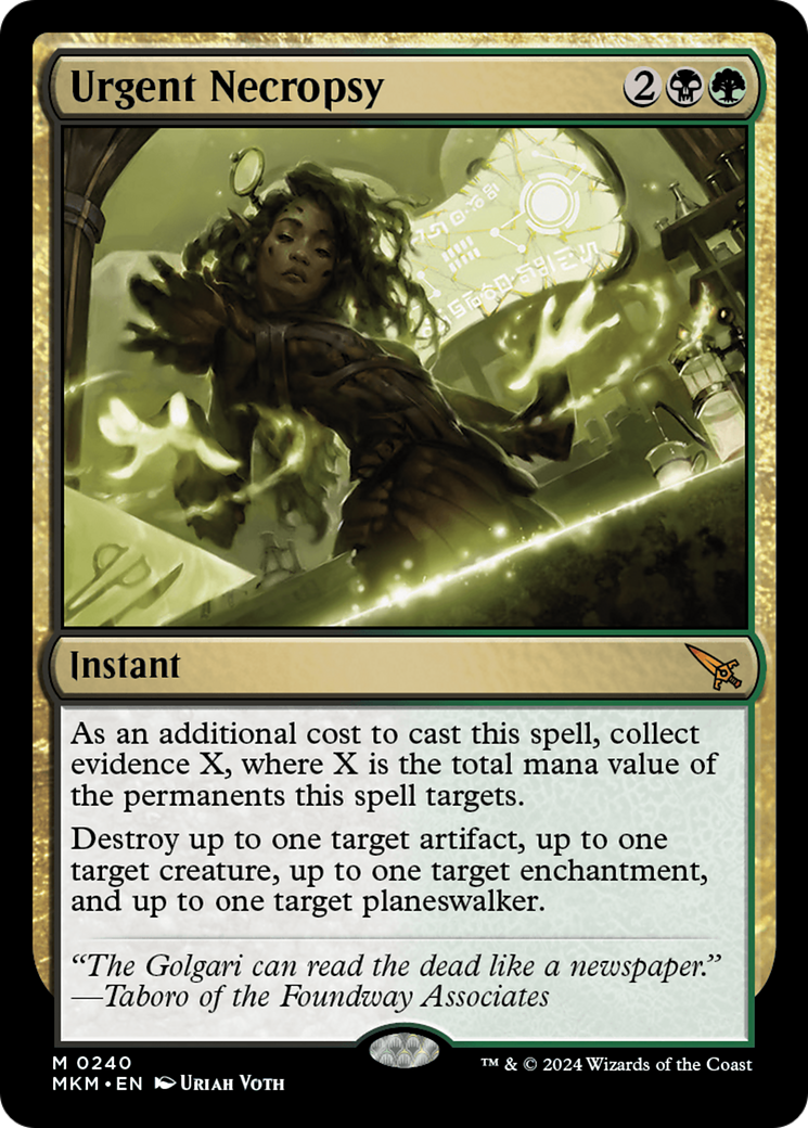 Urgent Necropsy [Murders at Karlov Manor] [Foil]