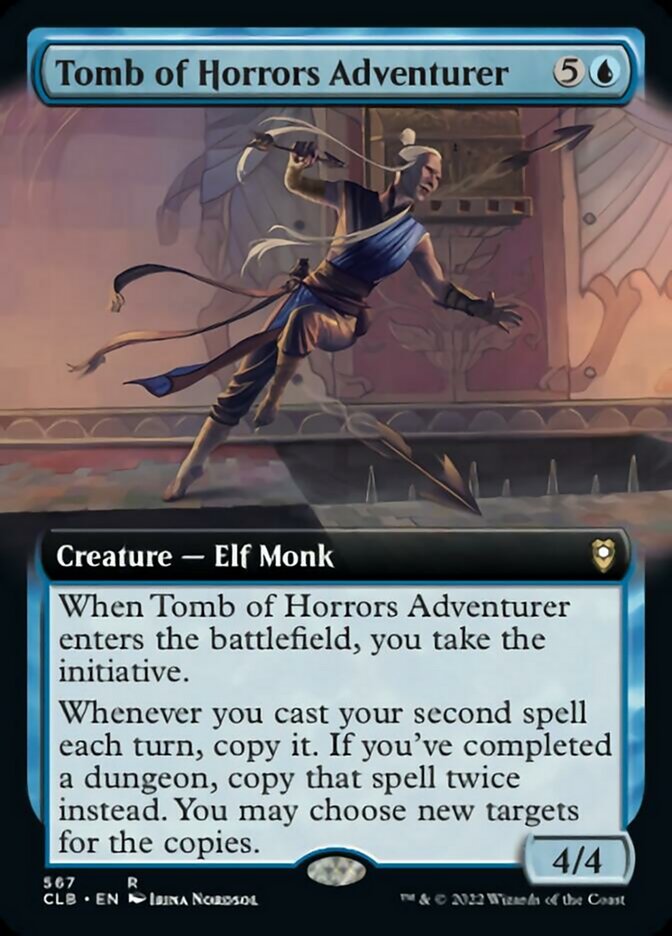 Tomb of Horrors Adventurer (Extended Art) [Commander Legends: Battle for Baldur's Gate] [Foil]