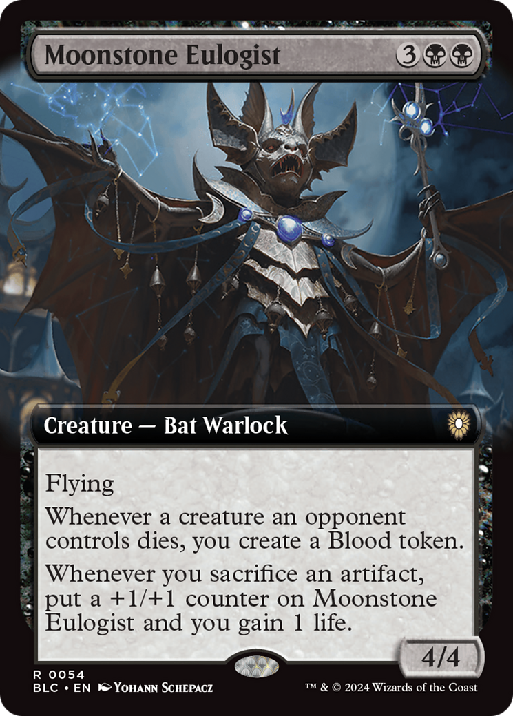 Moonstone Eulogist (Extended Art) [Bloomburrow Commander] [Foil]
