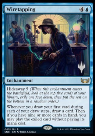 Wiretapping (Promo Pack) [Streets of New Capenna Promos] [Foil]