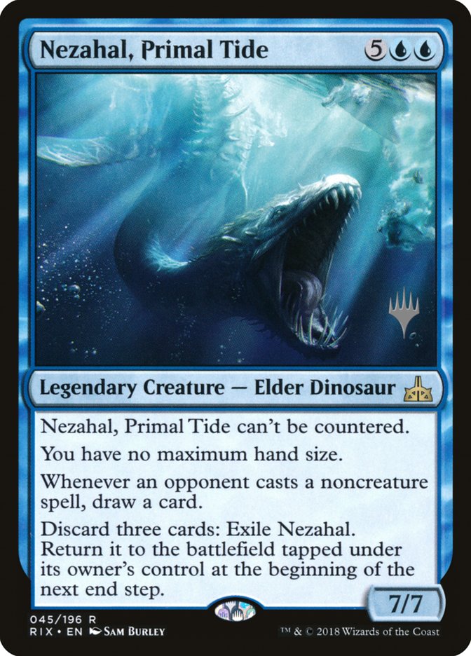 Nezahal, Primal Tide (Promo Pack) [Rivals of Ixalan Promos] [Foil]