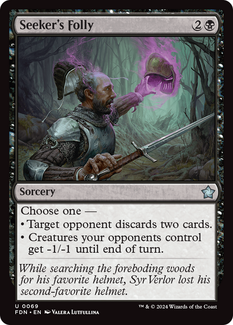 Seeker's Folly [Foundations] [Foil]