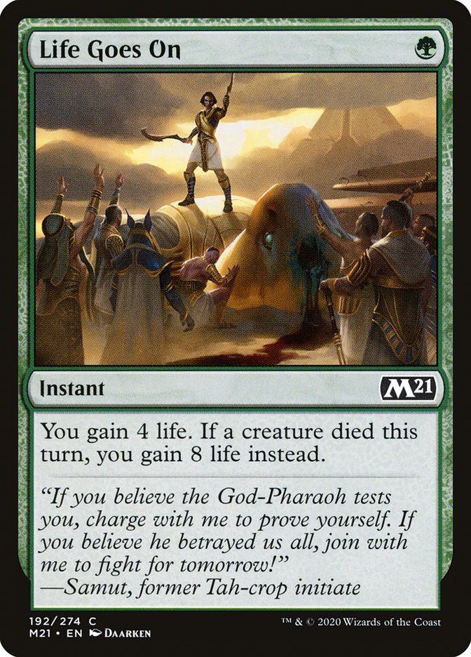 Life Goes On [Core Set 2021] [Foil]