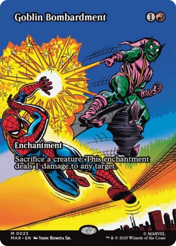 Goblin Bombardment (Borderless) [Marvel's Spider-Man: Eternal-Legal] [Foil]