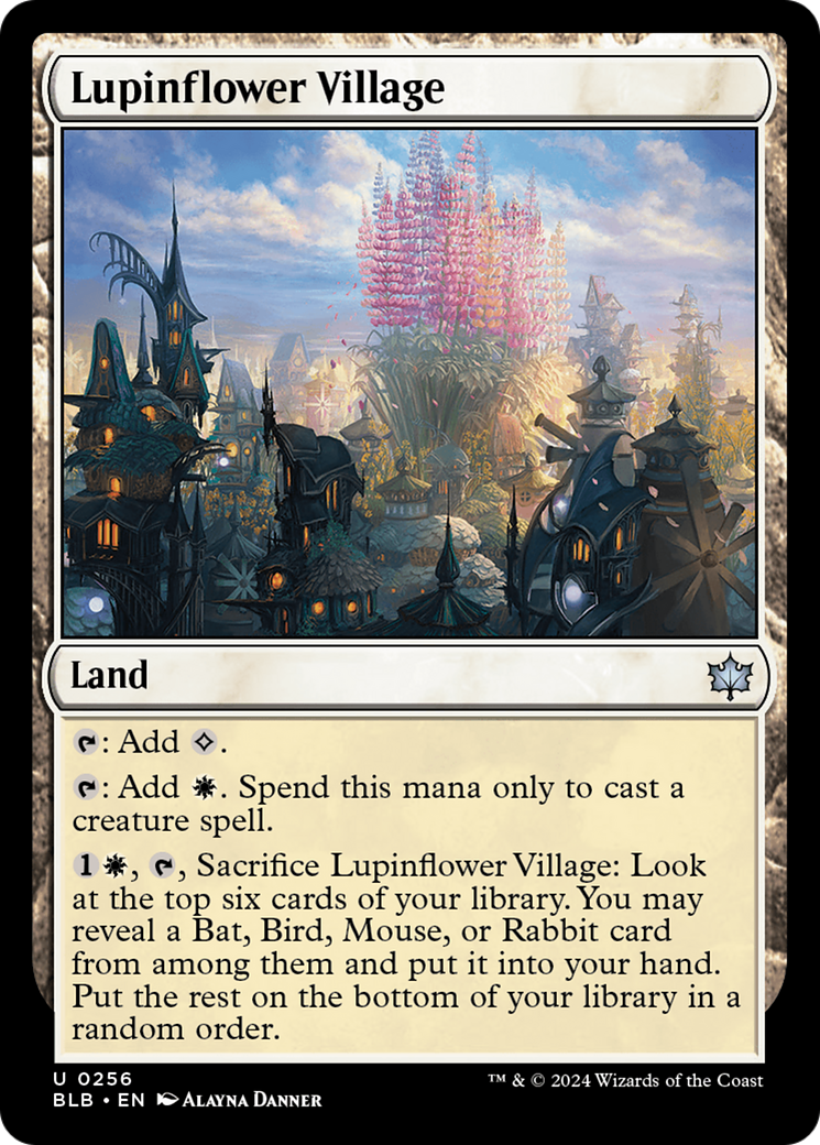 Lupinflower Village [Bloomburrow] [Foil]