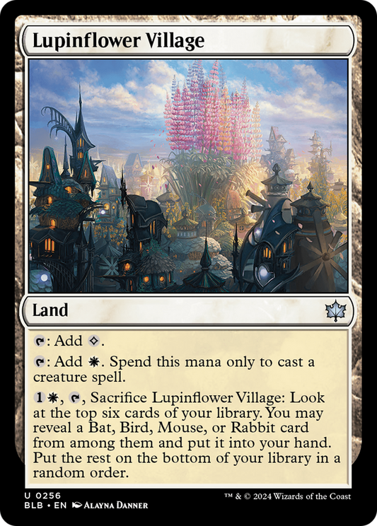 Lupinflower Village [Bloomburrow] [Foil]