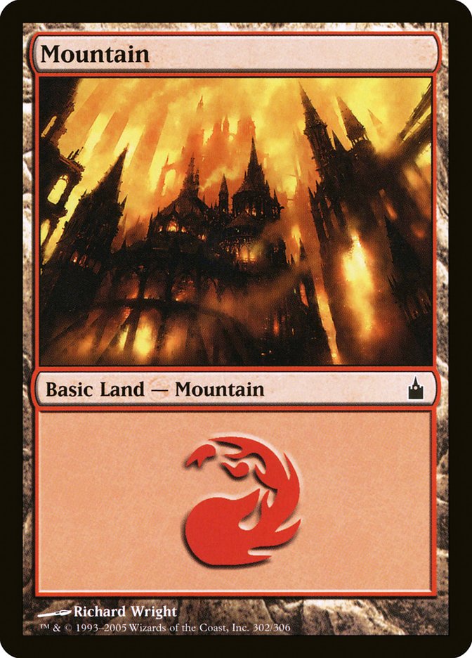 Mountain (302) [Ravnica: City of Guilds] [Foil]
