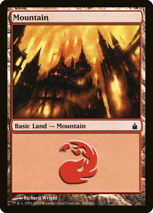 Mountain (302) [Ravnica: City of Guilds] [Foil]