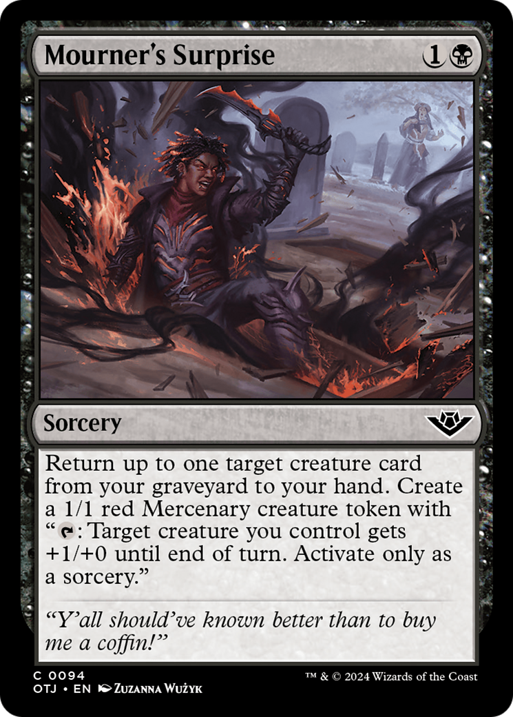 Mourner's Surprise [Outlaws of Thunder Junction] [Foil]
