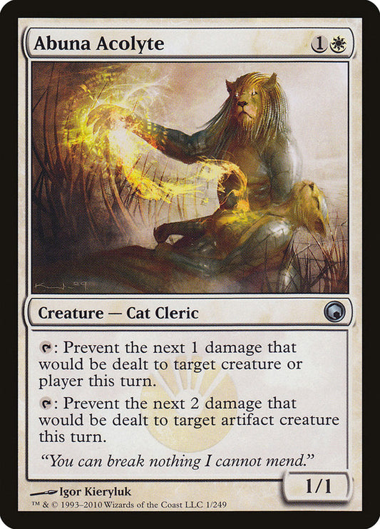Abuna Acolyte [Scars of Mirrodin] [Foil]