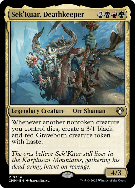 Sek'Kuar, Deathkeeper [Commander Masters] [Foil]