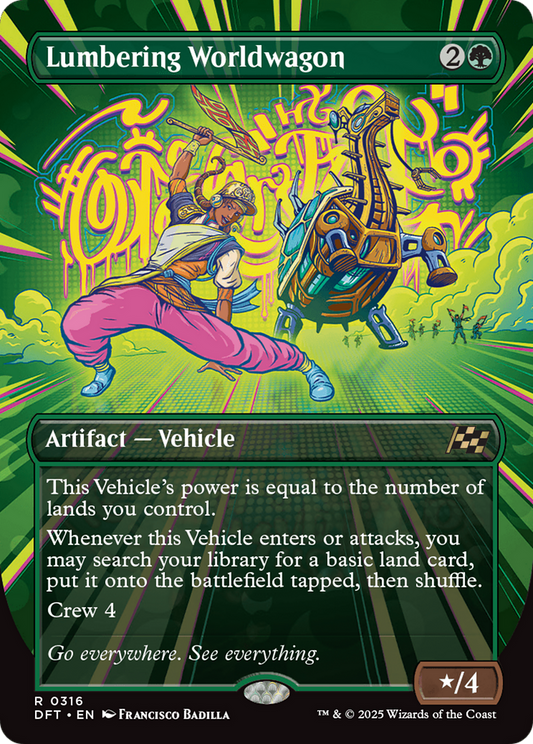 Lumbering Worldwagon (Borderless) [Aetherdrift] [Foil]