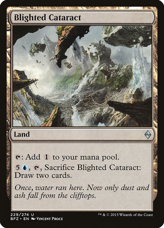 Blighted Cataract [Battle for Zendikar] [Foil]