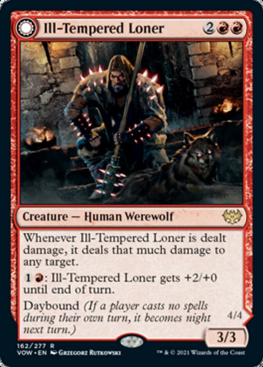 Ill-Tempered Loner // Howlpack Avenger [Innistrad: Crimson Vow] [Foil]