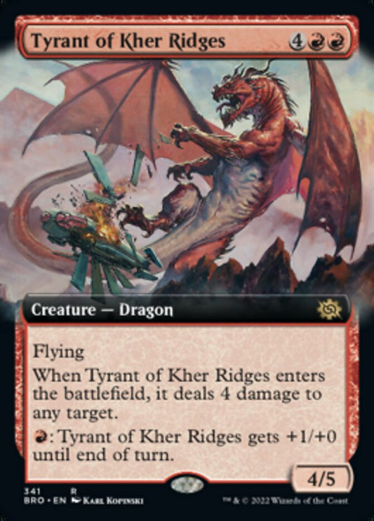 Tyrant of Kher Ridges (Extended Art) [The Brothers' War] [Foil]