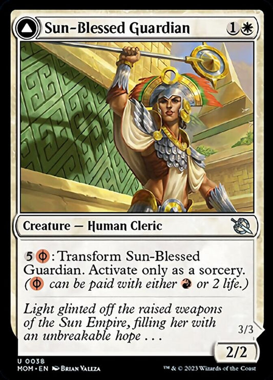 Sun-Blessed Guardian // Furnace-Blessed Conqueror [March of the Machine] [Foil]