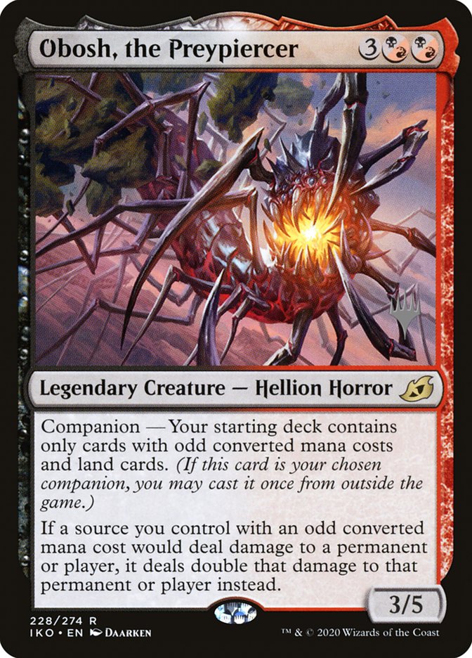 Obosh, the Preypiercer (Promo Pack) [Ikoria: Lair of Behemoths Promos] [Foil]