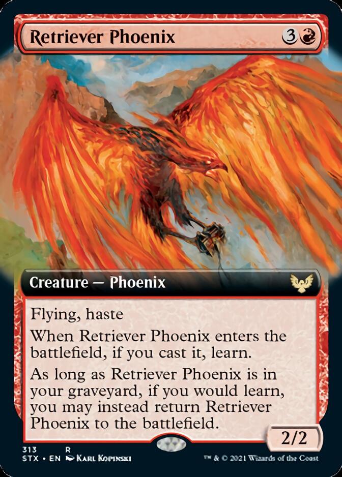 Retriever Phoenix (Extended Art) [Strixhaven: School of Mages] [Foil]
