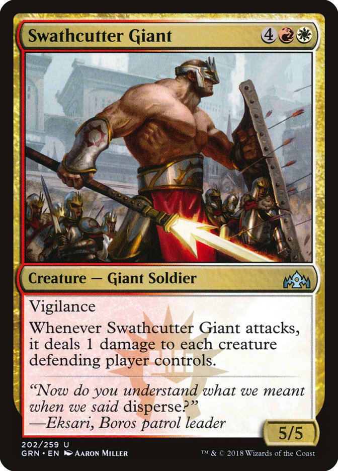 Swathcutter Giant [Guilds of Ravnica] [Foil]