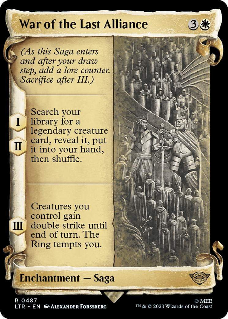War of the Last Alliance [The Lord of the Rings: Tales of Middle-Earth Showcase Scrolls] [Foil]