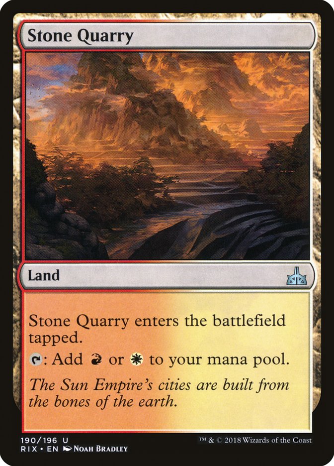 Stone Quarry [Rivals of Ixalan] [Foil]