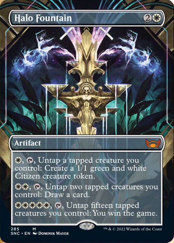 Halo Fountain (Borderless Alternate Art) [Streets of New Capenna] [Foil]