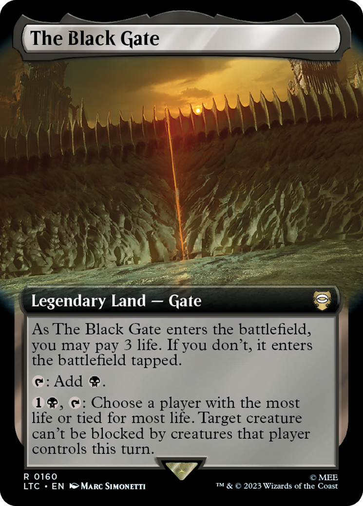 The Black Gate (Extended Art) [The Lord of the Rings: Tales of Middle-Earth Commander] [Foil]