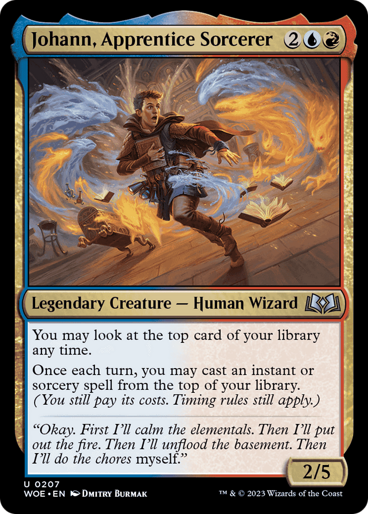 Johann, Apprentice Sorcerer [Wilds of Eldraine] [Foil]