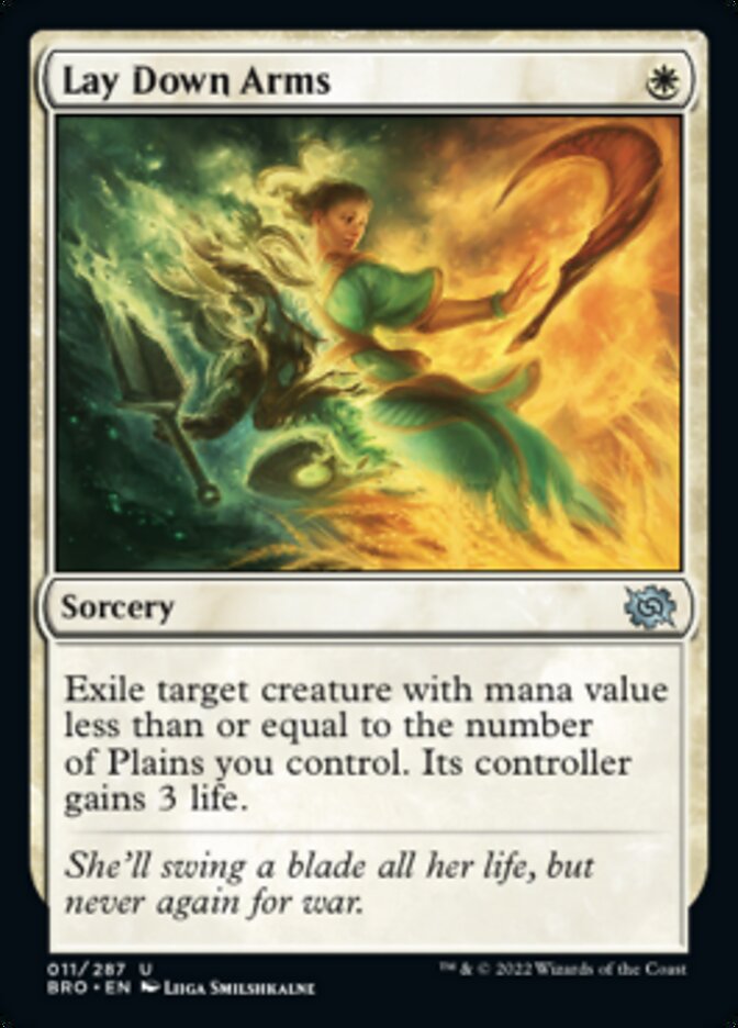 Lay Down Arms [The Brothers' War] [Foil]