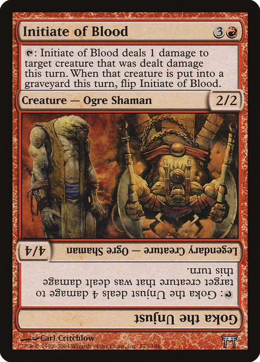 Initiate of Blood // Goka the Unjust [Champions of Kamigawa] [Foil]