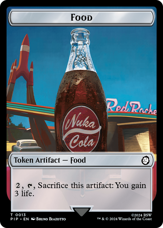 Food (013) // Squirrel Double-Sided Token [Fallout Tokens] [Foil]