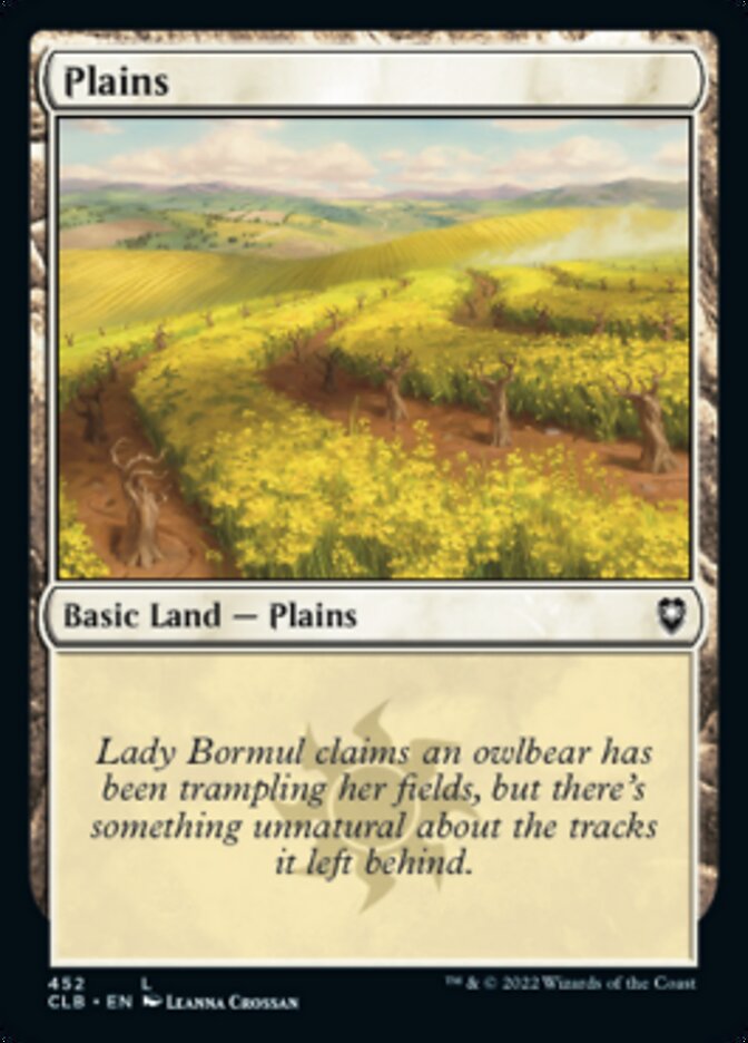 Plains (452) [Commander Legends: Battle for Baldur's Gate] [Foil]