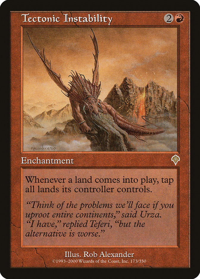 Tectonic Instability [Invasion] [Foil]