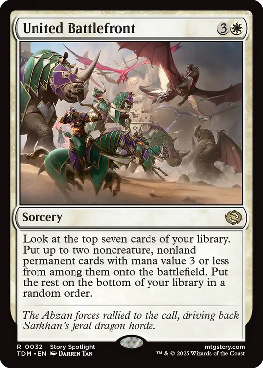 United Battlefront [Tarkir: Dragonstorm] [Foil]