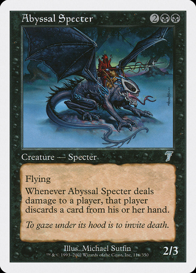 Abyssal Specter [Seventh Edition] [Foil]