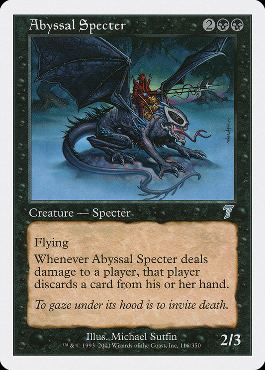 Abyssal Specter [Seventh Edition] [Foil]