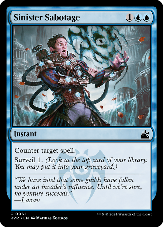 Sinister Sabotage [Ravnica Remastered] [Foil]