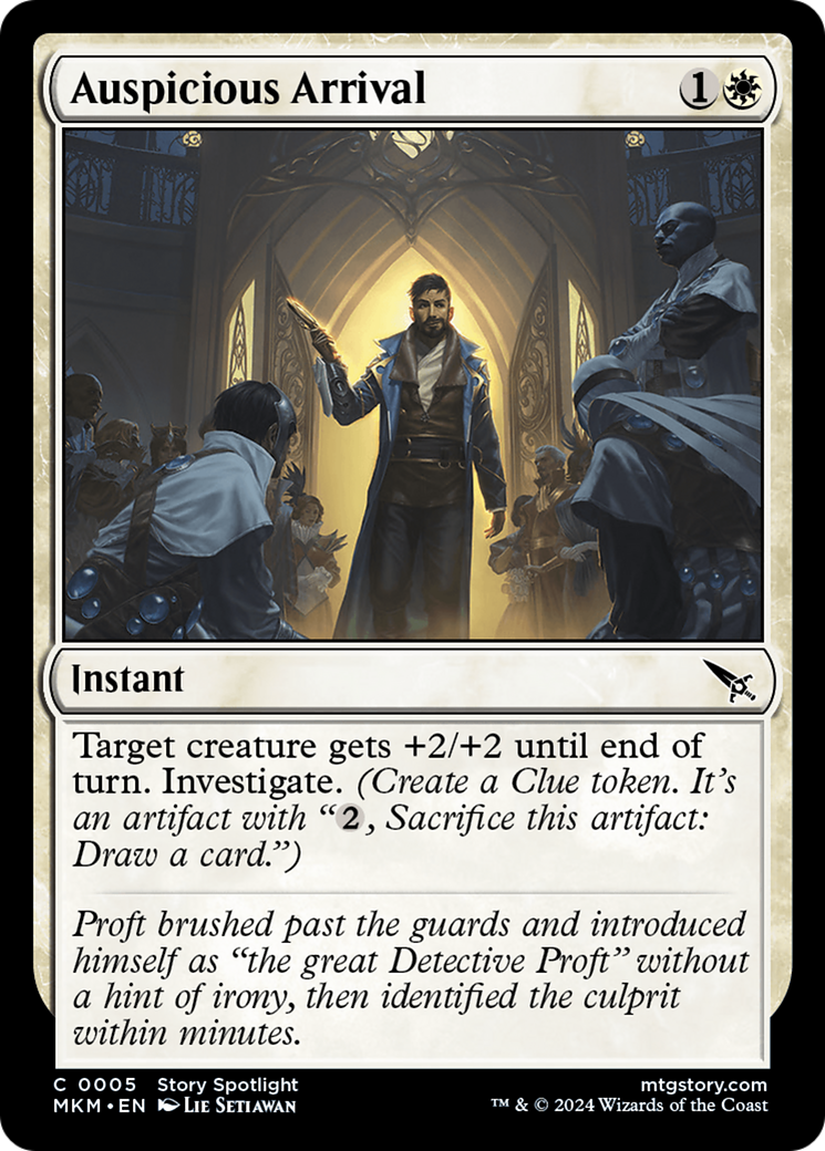Auspicious Arrival [Murders at Karlov Manor] [Foil]